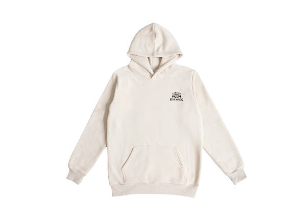 Top Cut Hoodie Bone